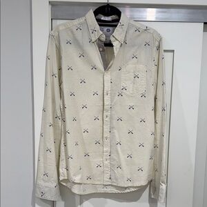 Men's Cream Shirt with Pattern